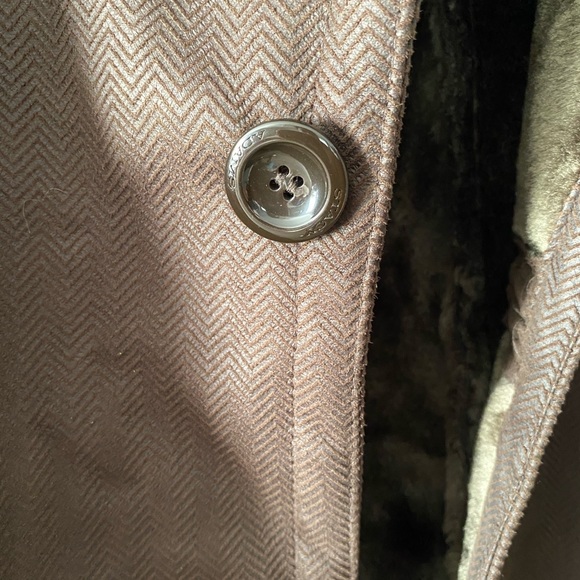 Stacy Adams Brown Faux Sherling Winter Coat - Picture 5 of 9